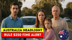 Australia’s new headlight rule takes effect 1 November 2025 – drivers risk $250 fine for non-compliance nationwide