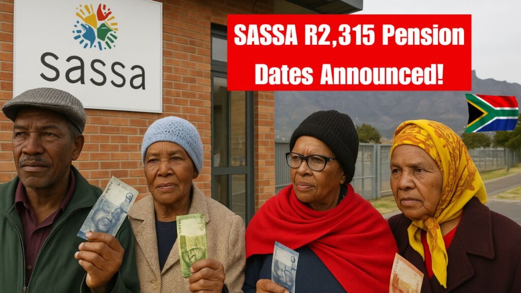 R2,315 SASSA Pension November 2025