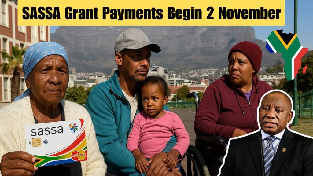 SASSA Grant Payments Begin 2 November
