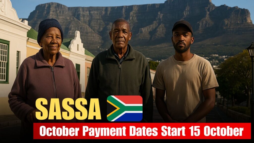 SASSA October Payment Calendar Starting 15 Octobe