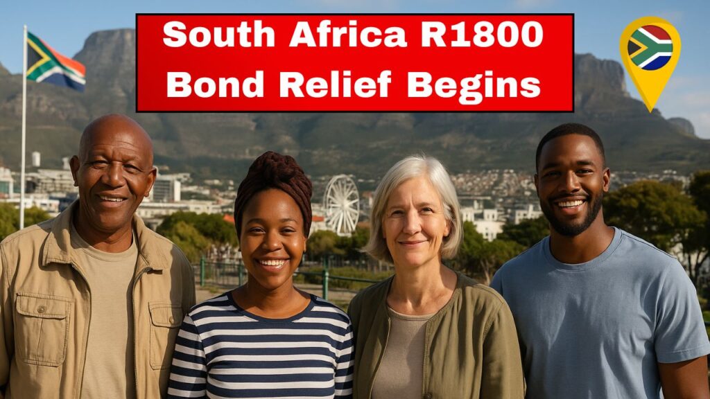 South Africa R1800 Bond Relief Begin